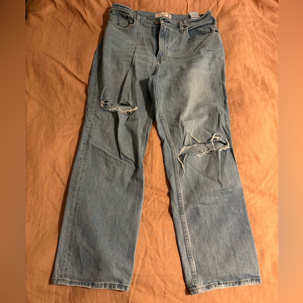 Abercrombie & Fitch Light Blue Straight Leg Jeans